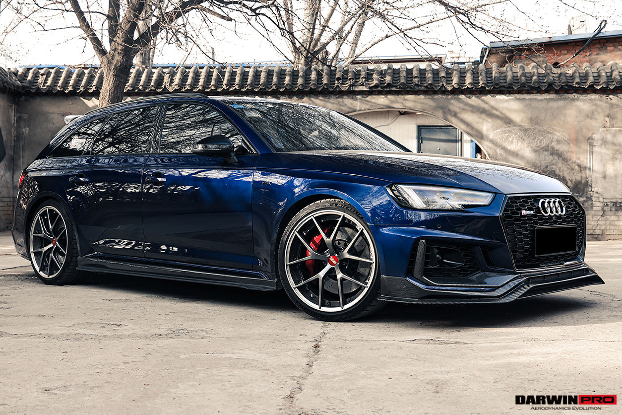 2017-2022 Audi RS4 B9 BKSS Style Side Skirts Under Board - DarwinPRO Aerodynamics