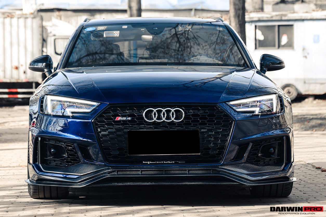 2017-2019 Audi RS4 B9 BKSS Style Front Lip - DarwinPRO Aerodynamics