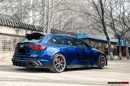2017-2022 Audi RS4 B9 BKSS Style Rear Diffuser w/ Caps - DarwinPRO Aerodynamics