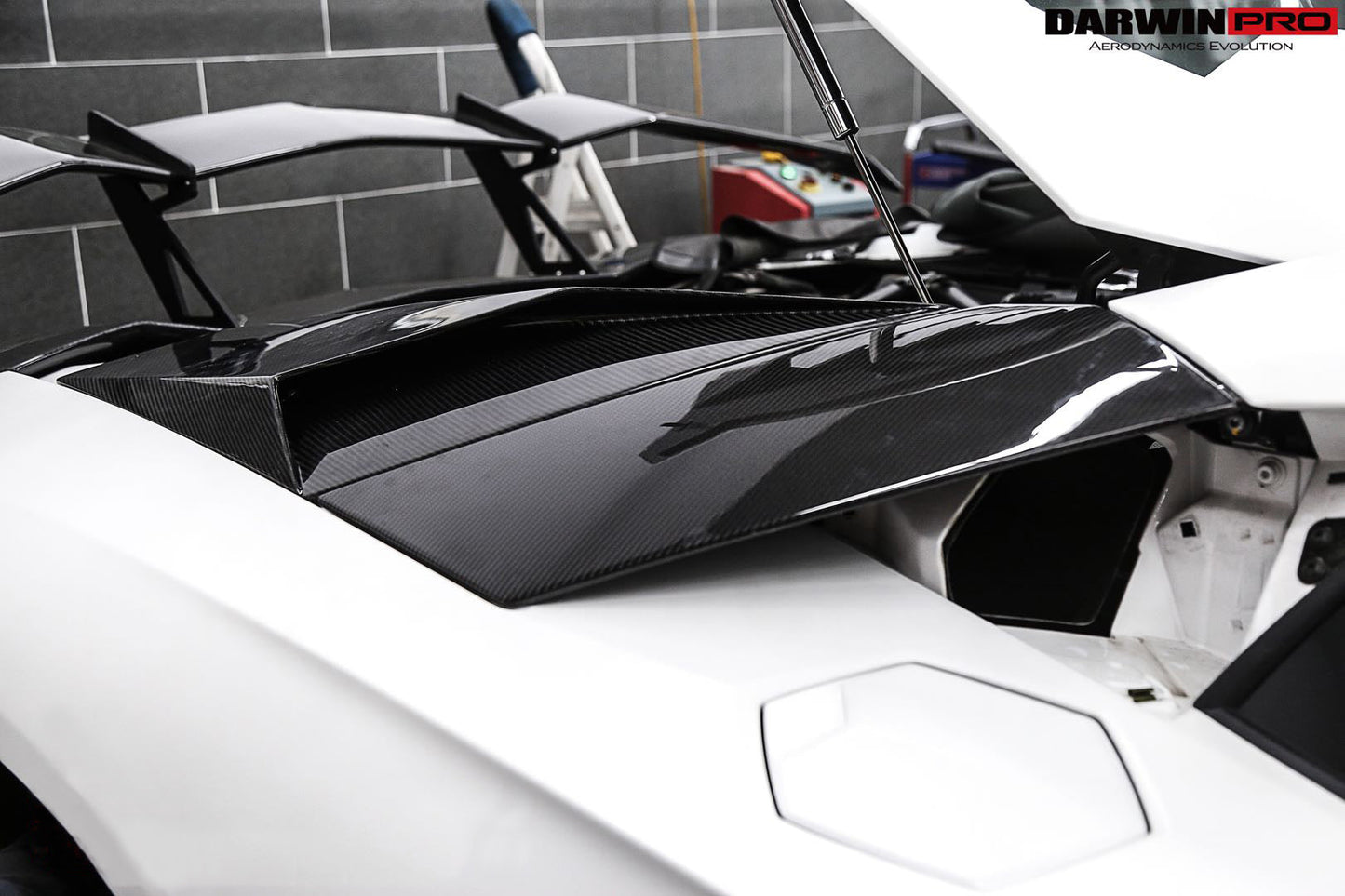 2011-2021 Lamborghini Aventador LP700 LP740 Coupe Carbon Fiber Rear Intake Panel ( Front ) - DarwinPRO Aerodynamics