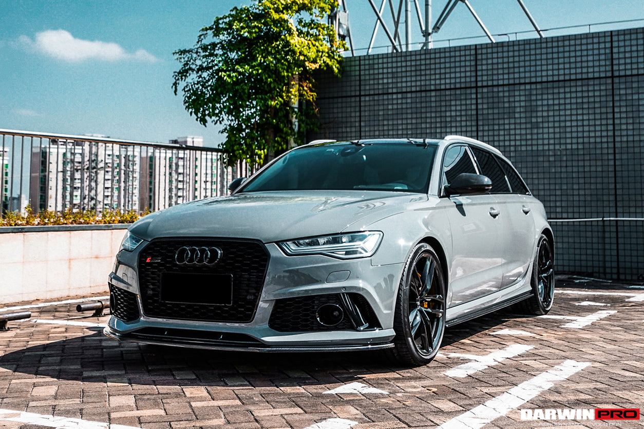 2013-2018 Audi RS6 Avant Carbon Fiber Carbon Fiber Front Lip - DarwinPRO Aerodynamics