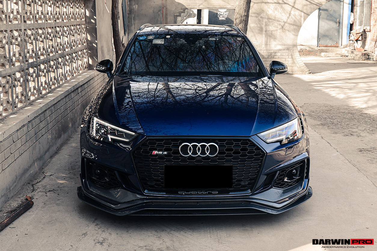 2017-2019 Audi RS4 B9 BKSS Style Front Lip - DarwinPRO Aerodynamics