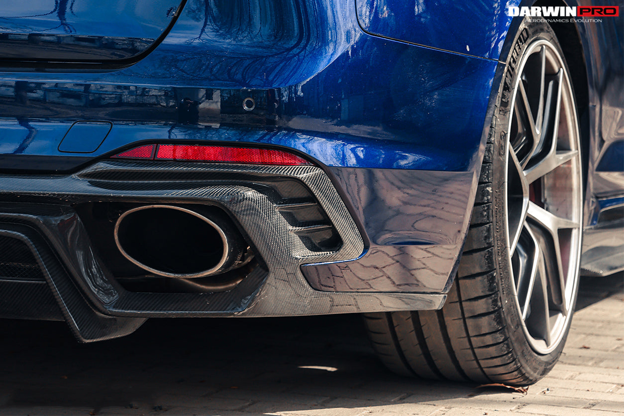 2017-2022 Audi RS4 B9 BKSS Style Rear Diffuser w/ Caps - DarwinPRO Aerodynamics