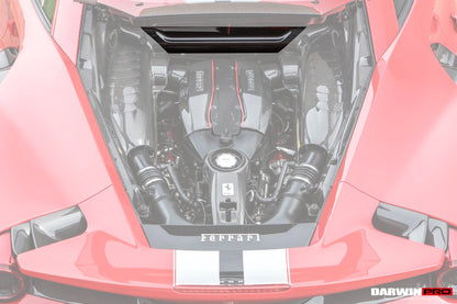2015-2022 Ferrari 488 GTB/488 PISTA/F8 Dry Carbon Fiber Inner Underscreen panel Replacemnt - DarwinPRO Aerodynamics