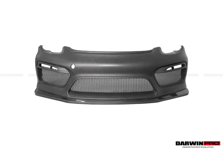 2012-2016 Porsche 981 Boxster/Cayman GT4 Style Front Bumper - DarwinPRO Aerodynamics