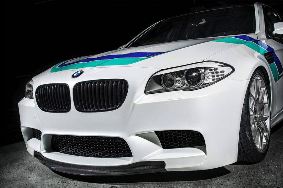 2011-2016 BMW M5 F10 RK Style Carbon Fiber Front Lip - Carbonado
