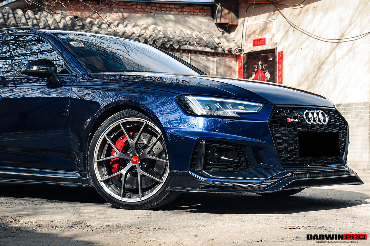 2017-2019 Audi RS4 B9 BKSS Style Front Lip - DarwinPRO Aerodynamics