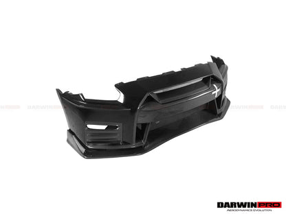 2017-2022 Nissan GTR R35 EBA NSM Style Partial Carbon Fiber Front Bumper - DarwinPRO Aerodynamics