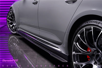 2017-2022 Audi RS4 B9 BKSS Style Side Skirts Under Board - DarwinPRO Aerodynamics