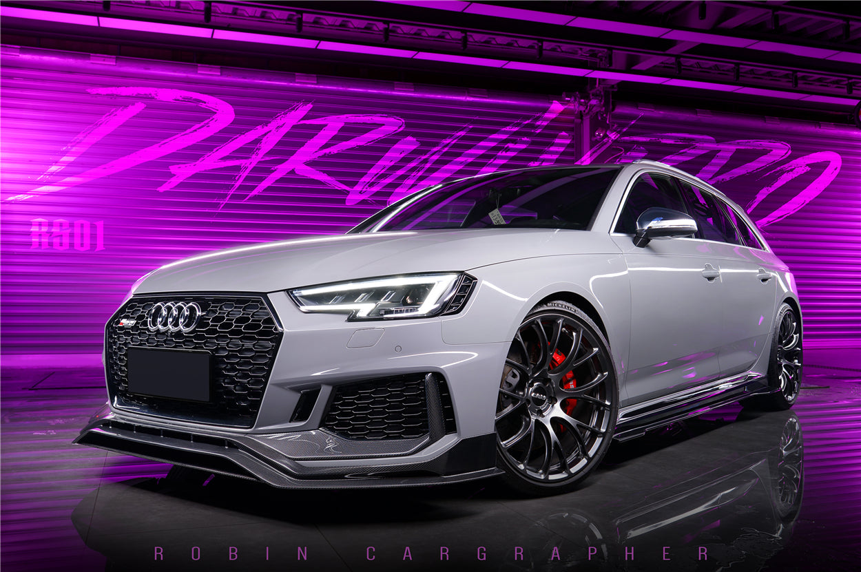 2017-2022 Audi RS4 B9 BKSS Style Side Skirts Under Board - DarwinPRO Aerodynamics