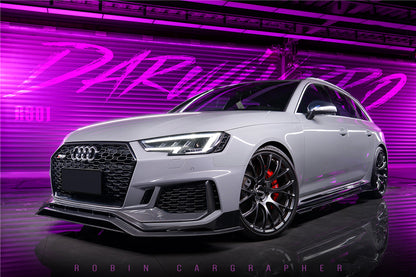 2017-2022 Audi RS4 B9 BKSS Style Side Skirts Under Board - DarwinPRO Aerodynamics
