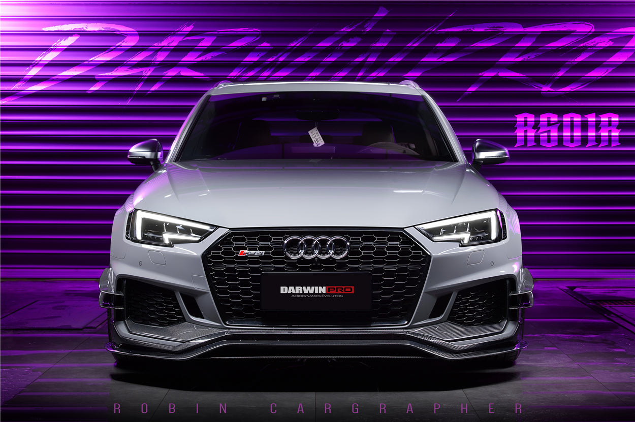 2017-2019 Audi RS4 B9 BKSS Style Front Canards - DarwinPRO Aerodynamics