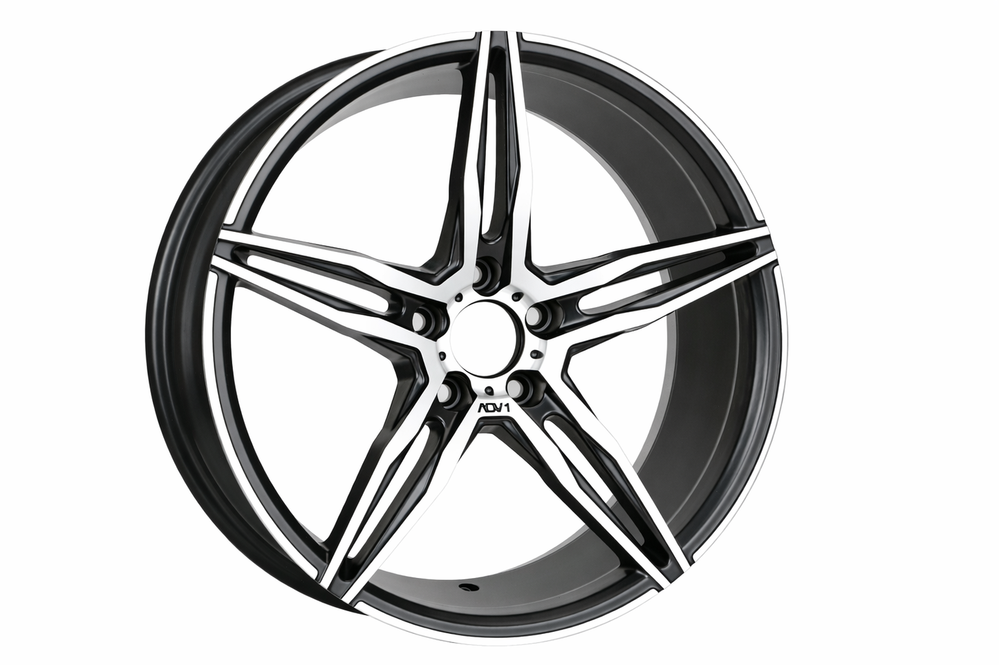 E006 Satin Black Machined Face 18x8 ET35 5.108 – (Square Set of 4)