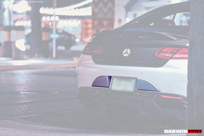 2014-2021 Mercedes Benz C217 S63/S65 AMG Coupe Carbon Fiber Rear Bumper Caps - DarwinPRO Aerodynamics