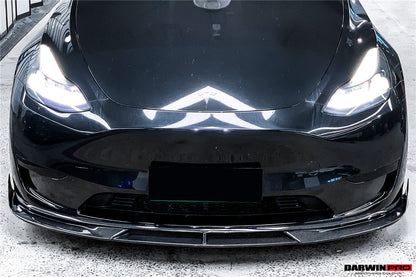 2020-2023 Tesla Model Y IMP Performance Carbon Fiber Front Lip - DarwinPRO Aerodynamics