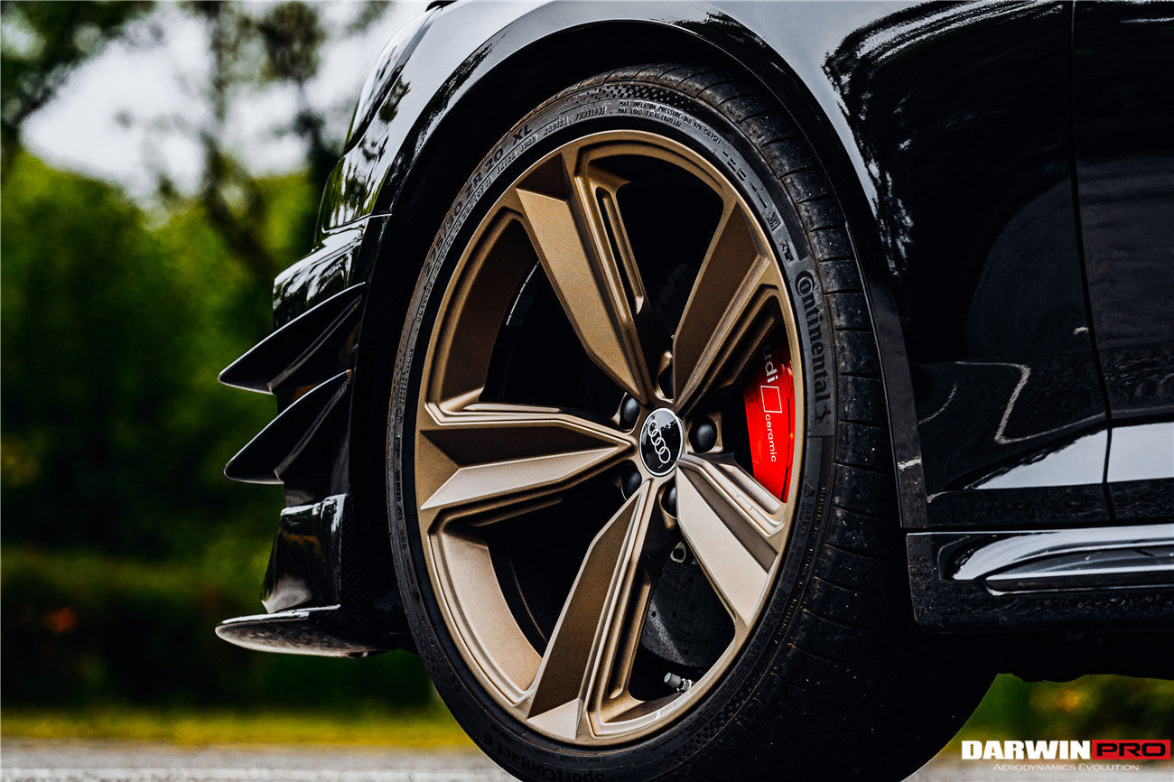 2020-2022 Audi RS4 B9.5 BKSS Style Carbon Fiber Front Bumper Canards - DarwinPRO Aerodynamics