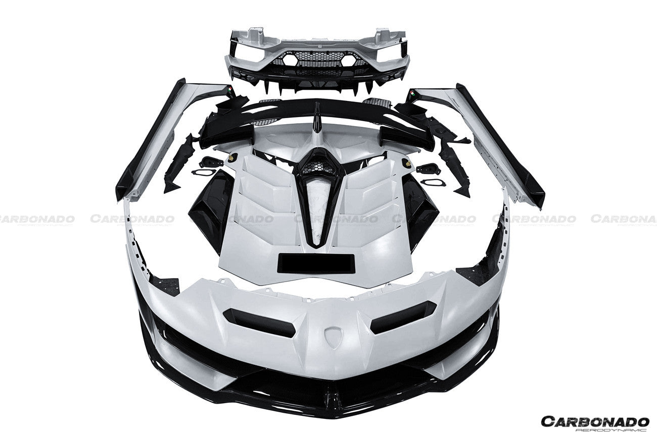 2011-2021 Lamborghini Aventador LP700 LP740 LP750 Coupe/Roadster SVJ Style Part DRY Carbon Fiber Aero Full Kit - DarwinPRO Aerodynamics