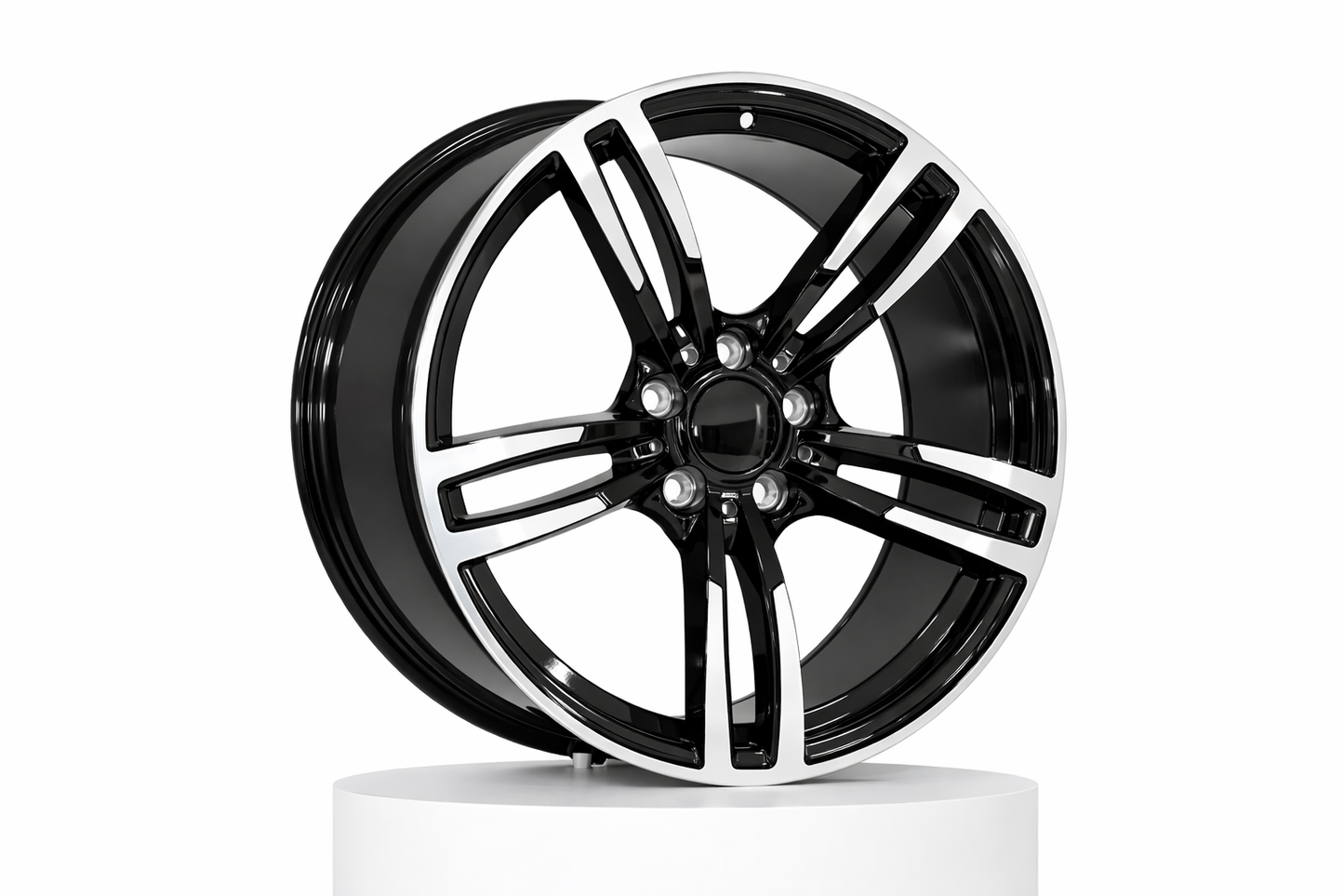 E1121 Black Machined Face 17x8 ET35 5x120 – (Square Set of 4)