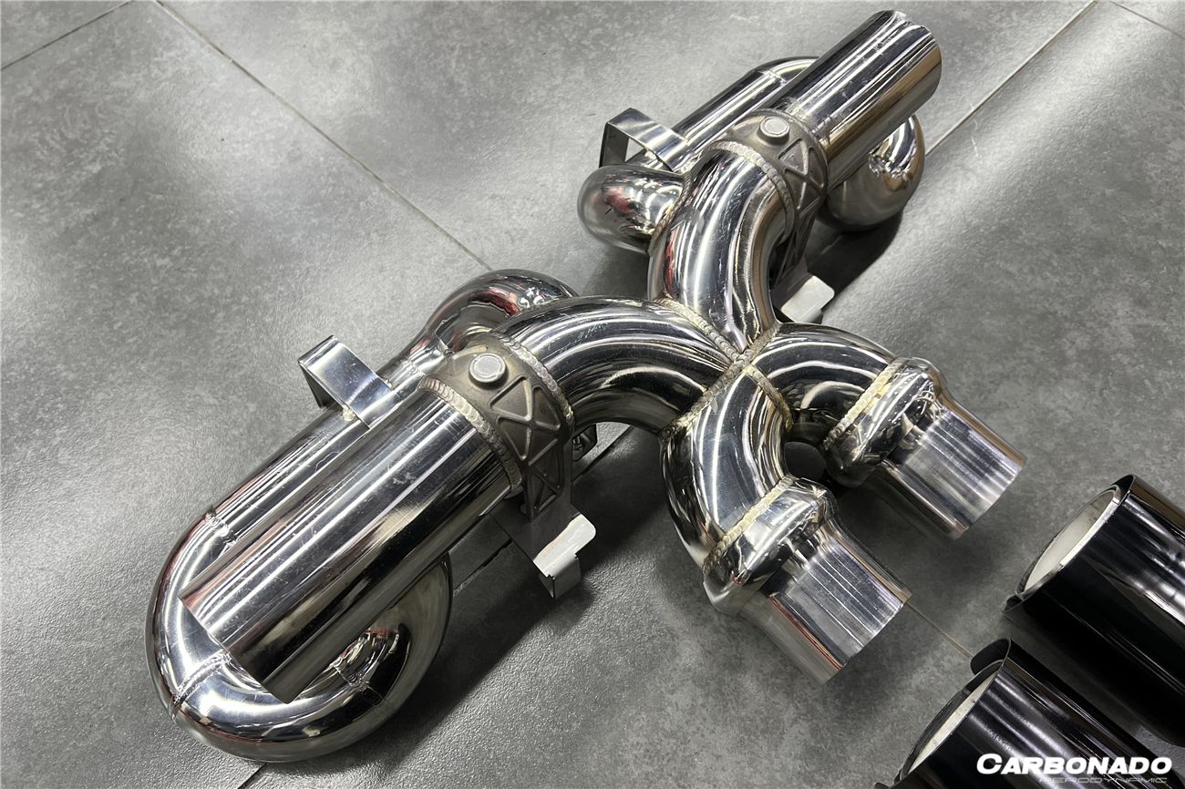 2019-2023 Porsche 911 992 Carrera/S/4/4S/Targa/Cabriolet Exhaust (for GT3 Style Bumper) - Carbonado Aero
