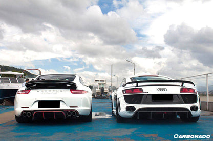 2006-2015 Audi R8 Coupe DPGT Style Carbon Fiber Trunk Spoiler Wing - Carbonado