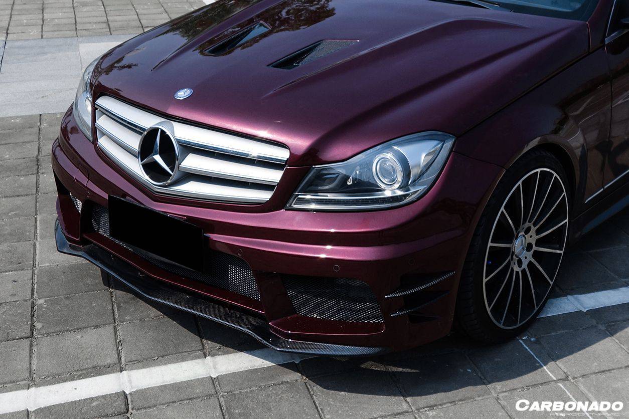 2012-2014 Mercedes Benz C Class W204 P Style Front Bumper - Carbonado Aero