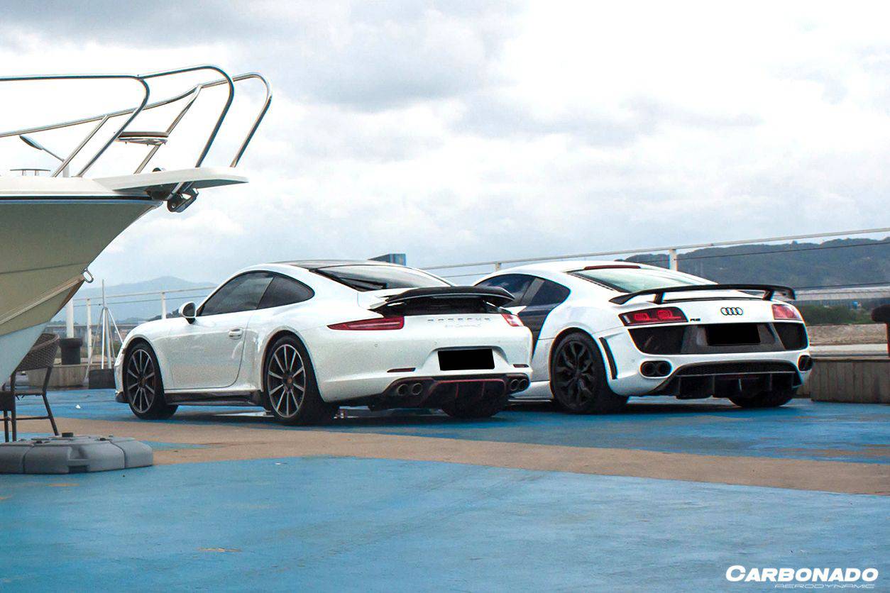 2006-2015 Audi R8 Coupe DPGT Style Carbon Fiber Trunk Spoiler Wing - Carbonado Aero