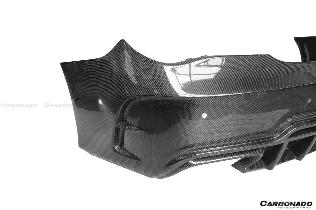 2013-2016 Mercedes Benz W117 CLA Class WD Style Rear Bumper - Carbonado Aero