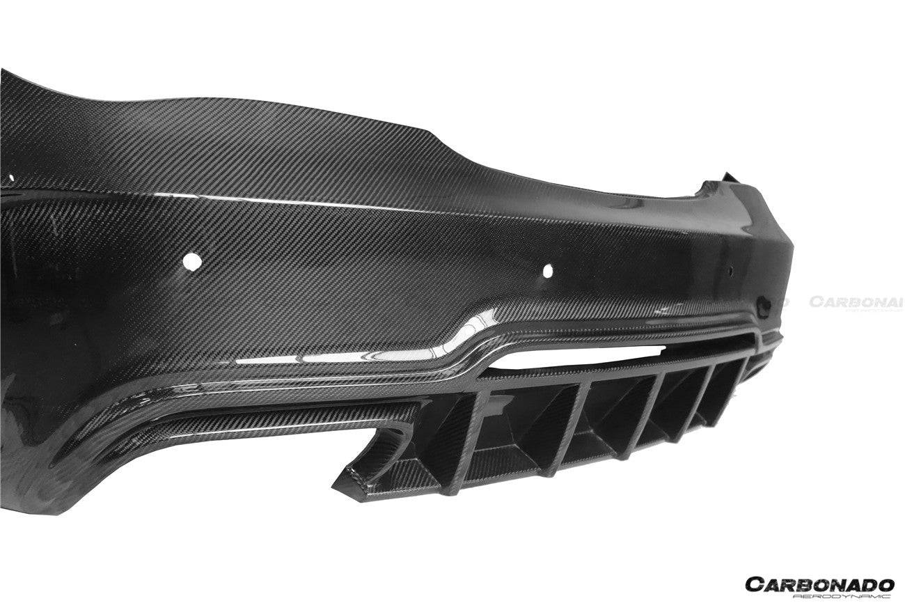 2013-2016 Mercedes Benz W117 CLA Class WD Style Rear Bumper - Carbonado Aero
