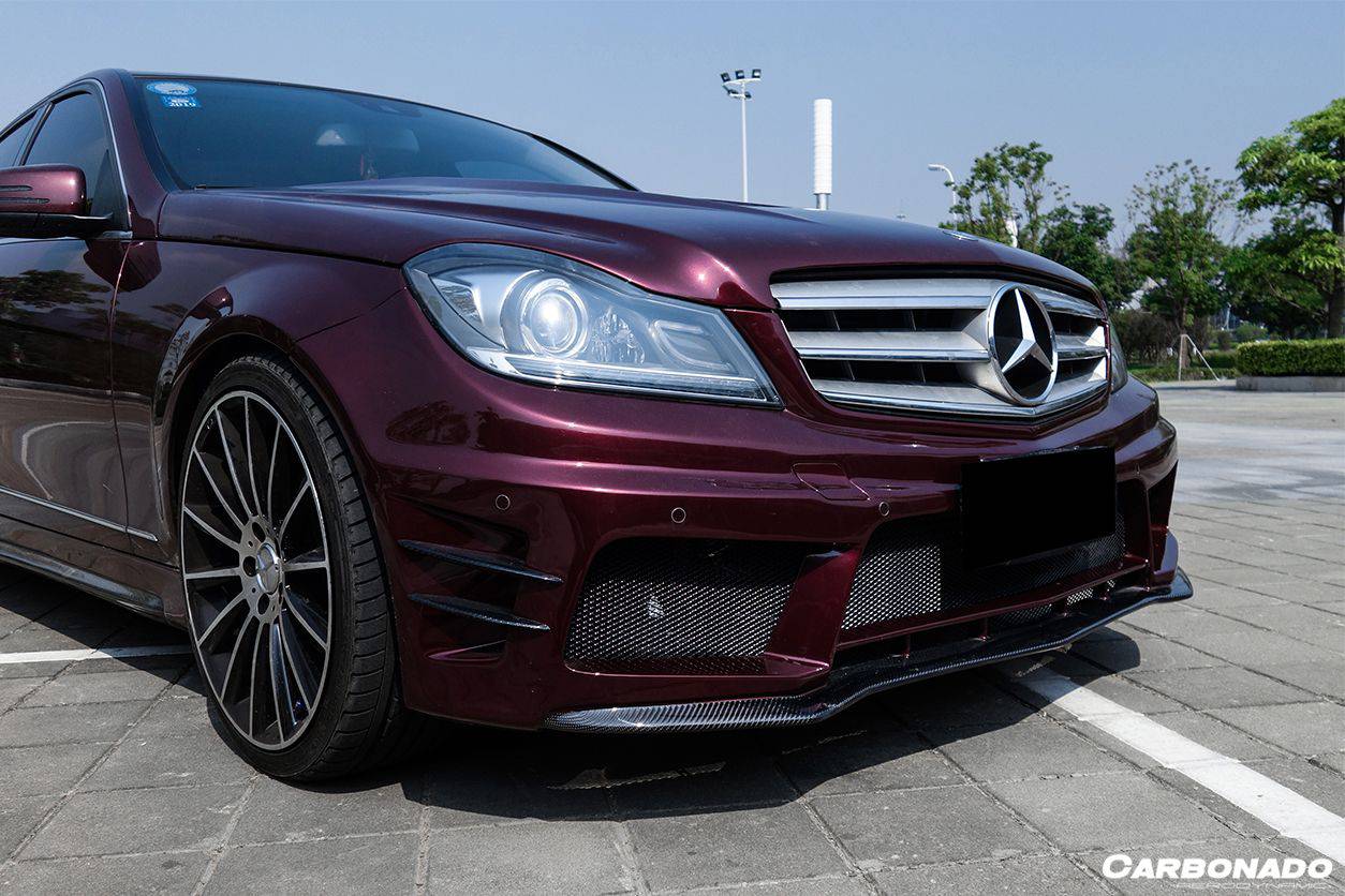 2012-2014 Mercedes Benz C Class W204 P Style Front Bumper - Carbonado Aero