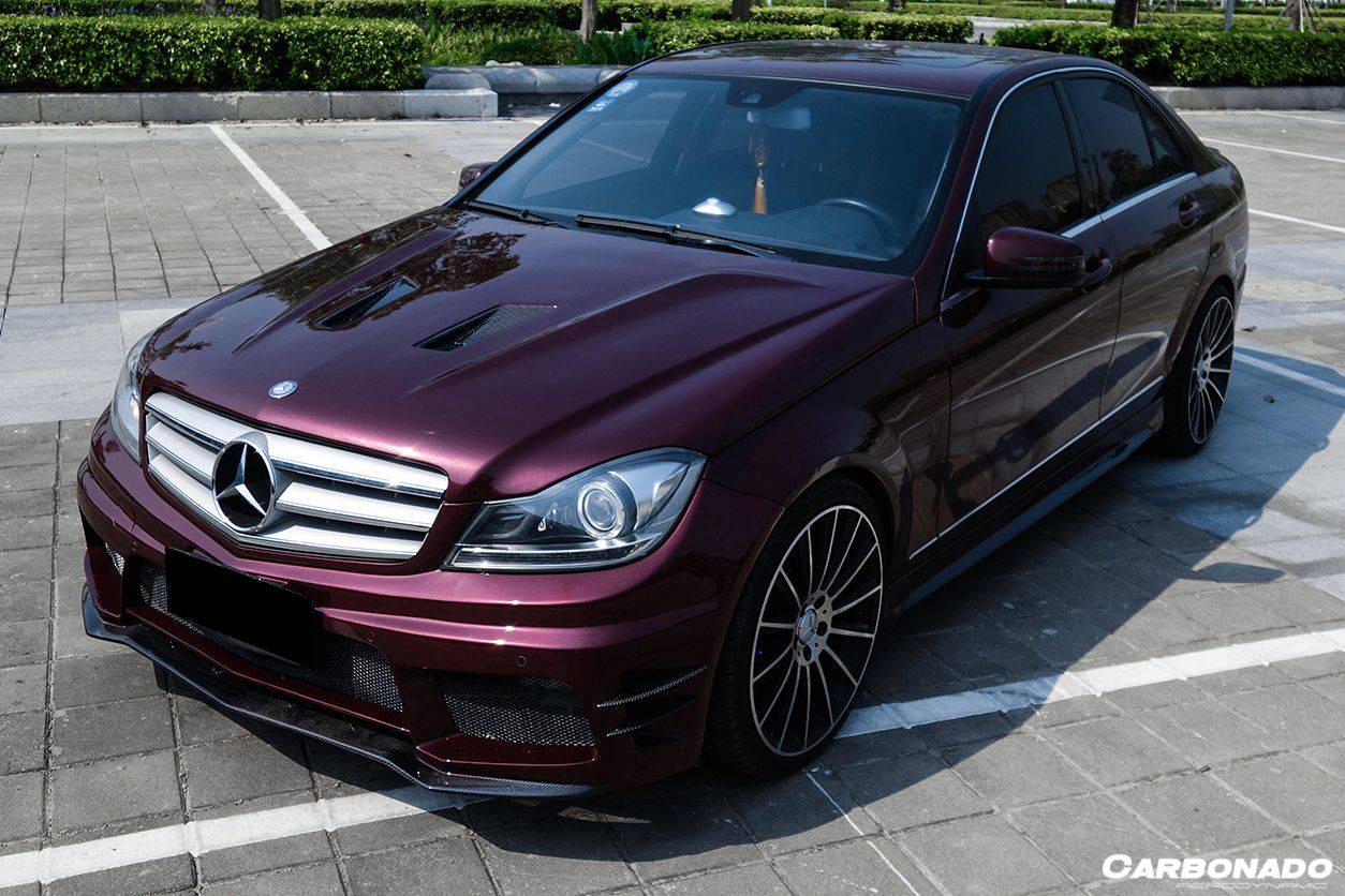 2012-2014 Mercedes Benz C Class W204 P Style Front Bumper - Carbonado Aero
