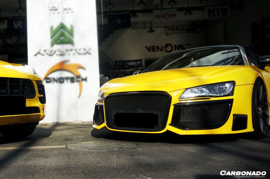 2006-2015 Audi R8 Coupe/Spyder DPGT Style Front Bumper - Carbonado Aero