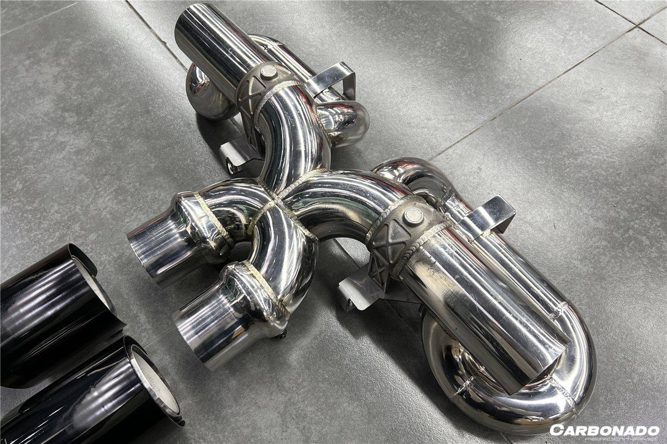 2019-2023 Porsche 911 992 Carrera/S/4/4S/Targa/Cabriolet Exhaust (for GT3 Style Bumper) - Carbonado Aero