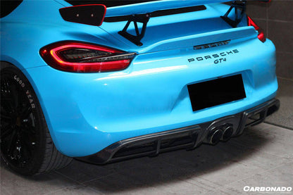 2012-2016 Porsche 981 Boxster/Cayman GT4 Style Rear Diffuser - Carbonado Aero