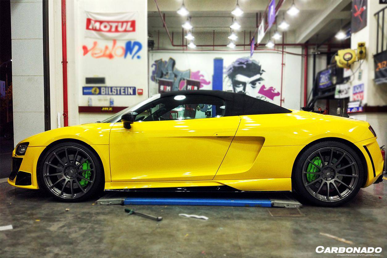 2006-2015 Audi R8 Coupe/Spyder DPGT Style Side Skirts - Carbonado Aero