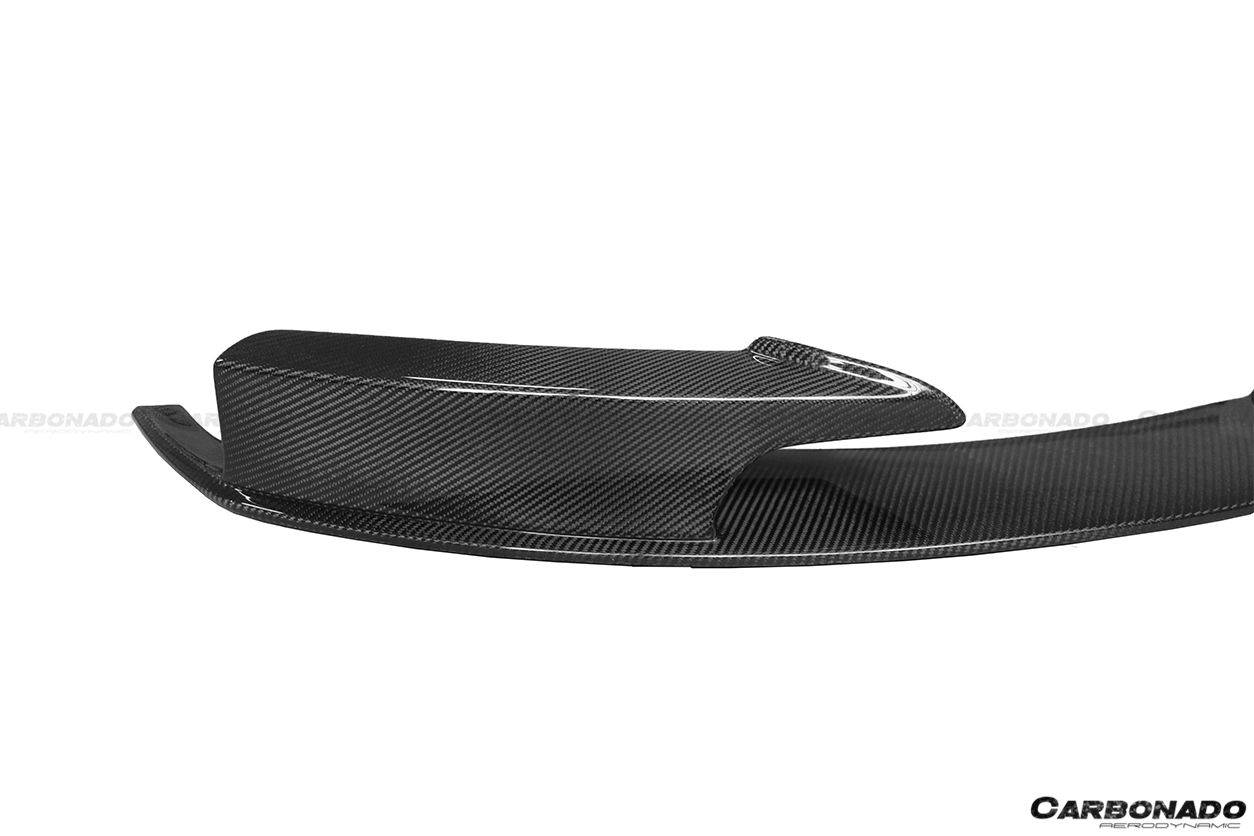 2013-2019 BMW 3 Series F30 F35 MP Style Carbon Fiber Front Lip (For M-Tech Only) - Carbonado Aero