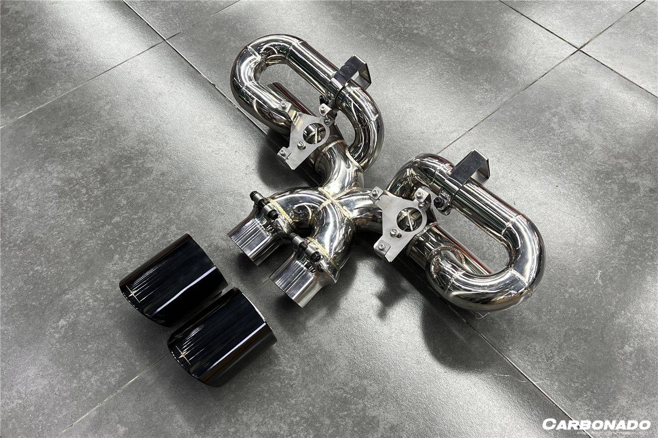 2019-2023 Porsche 911 992 Carrera/S/4/4S/Targa/Cabriolet Exhaust (for GT3 Style Bumper) - Carbonado Aero
