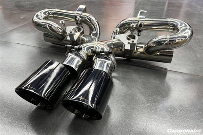 2019-2023 Porsche 911 992 Carrera/S/4/4S/Targa/Cabriolet Exhaust (for GT3 Style Bumper) - Carbonado Aero