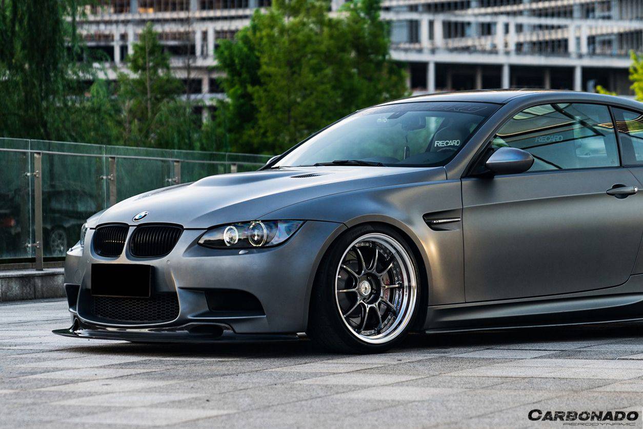 2008-2012 BMW M3 E90/E92/E93 GT4 Style Carbon Fiber Lip - Carbonado