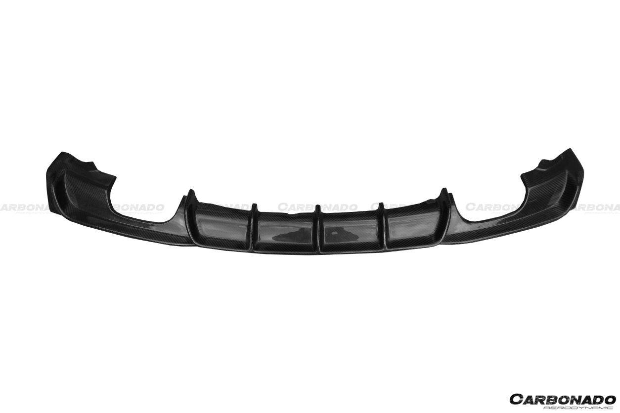 2013-2019 BMW 3 Series F30 F35 MP Style Carbon Fiber Qual Exhaust Rear Lip (For M-Tech Only) - Carbonado Aero