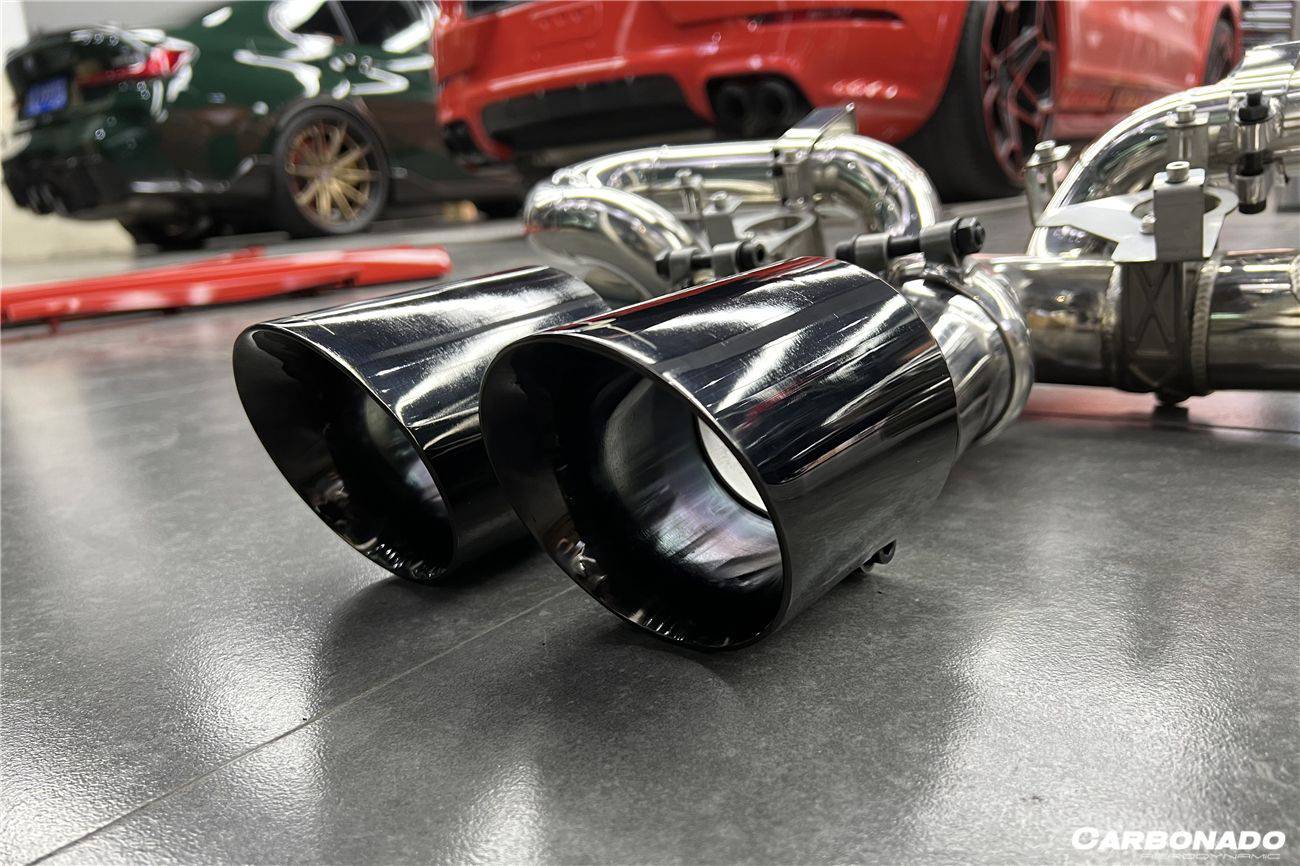 2019-2023 Porsche 911 992 Carrera/S/4/4S/Targa/Cabriolet Exhaust (for GT3 Style Bumper) - Carbonado Aero