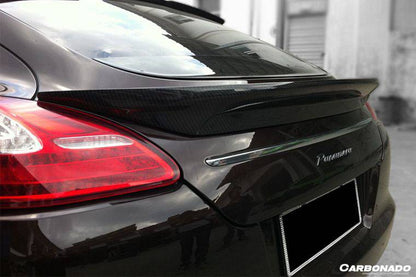 2010-2013 Porsche Panamera 970.1 TAS Style Carbon Fiber Trunk Spoiler - Carbonado Aero