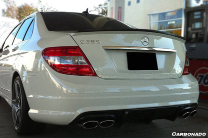 2008-2011 Mercedes Benz W204 C63 AMG AK STYLE CARBON FIBER DIFFUSER - Carbonado Aero