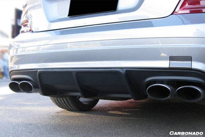 2008-2011 Mercedes Benz W204 C63 AMG AK STYLE CARBON FIBER DIFFUSER - Carbonado Aero