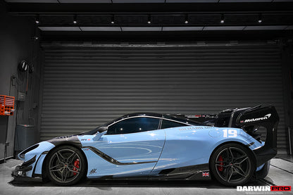 2017-2021 McLaren 720s Se²NWB Style Carbon Fiber Side Skirts - DarwinPRO Aerodynamics
