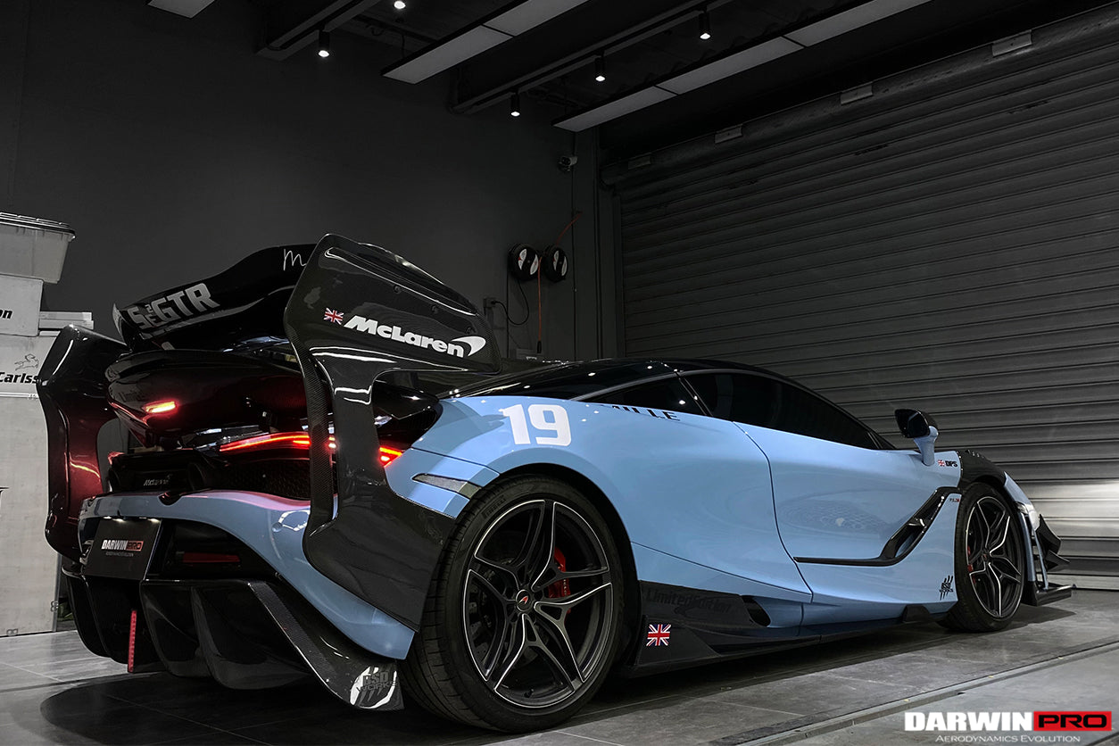 2017-2021 McLaren 720s Se²NWB Style Carbon Fiber Side Skirts - DarwinPRO Aerodynamics