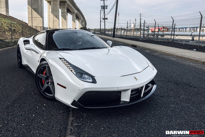 2015-2020 Ferrari 488 GTB/Spyder Carbon Fiber Front Lip - DarwinPRO Aerodynamics