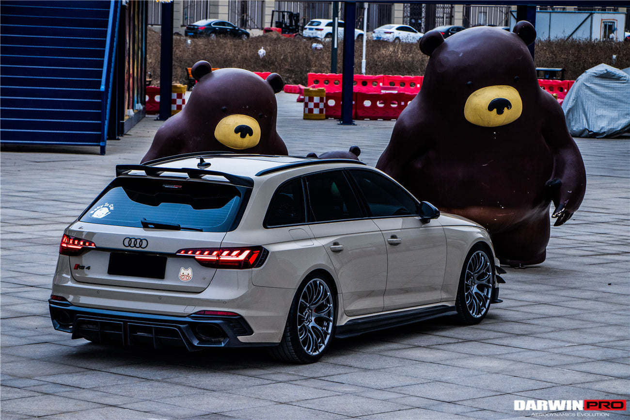 2017-2022 Audi RS4 B9 BKSS Style Rear Diffuser w/ Caps - DarwinPRO Aerodynamics