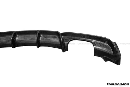 2013-2019 BMW 3 Series F30 F35 MP Style Carbon Fiber Qual Exhaust Rear Lip (For M-Tech Only) - Carbonado Aero
