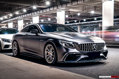 2018-2021 Mercedes Benz C217 S63/S65 AMG Coupe BKSS Style Carbon Fiber Front Lip - DarwinPRO Aerodynamics