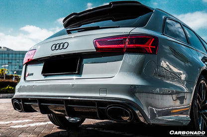 2013-2018 Audi RS6 Avant MN Style Carbon Fiber Roof Spoiler - Carbonado